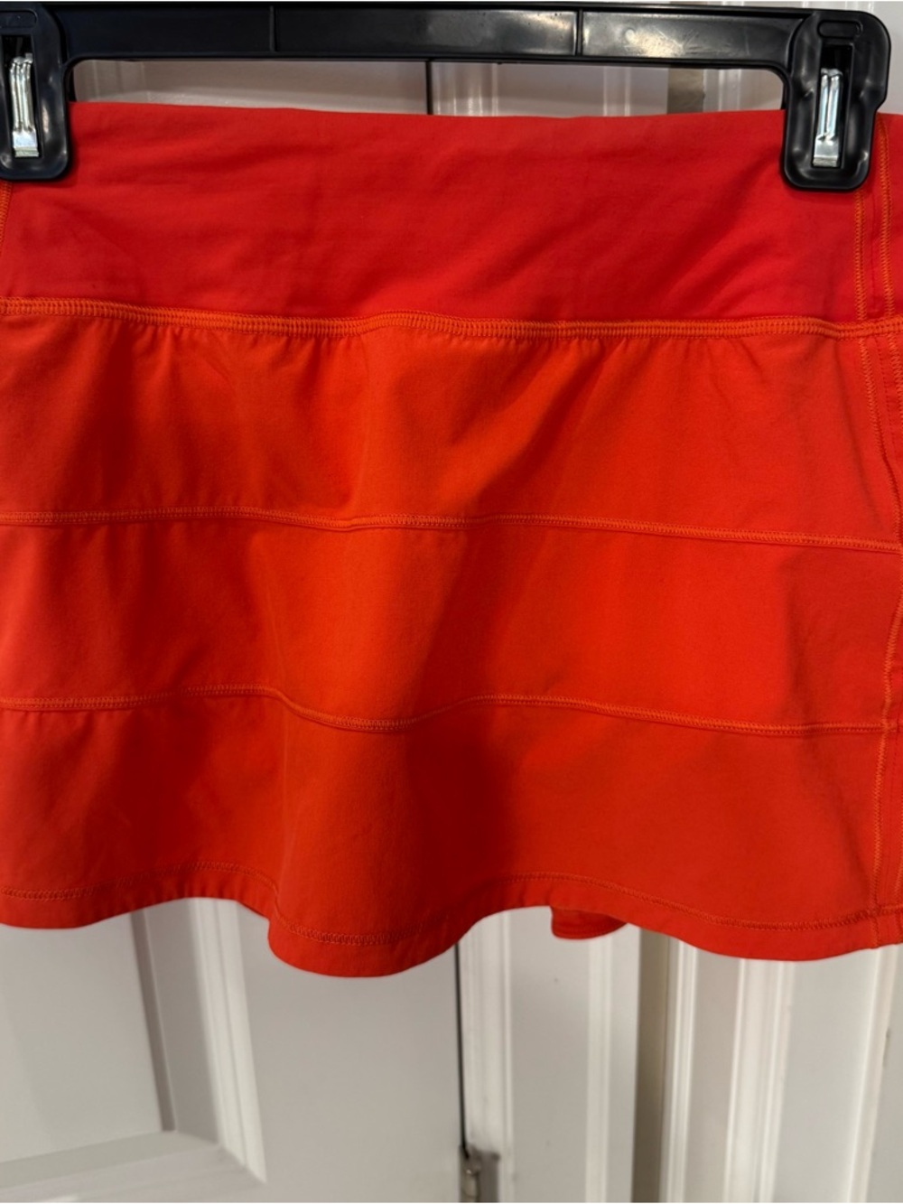 lululemon athletica Bright Red-Orange Pace Run Skirt